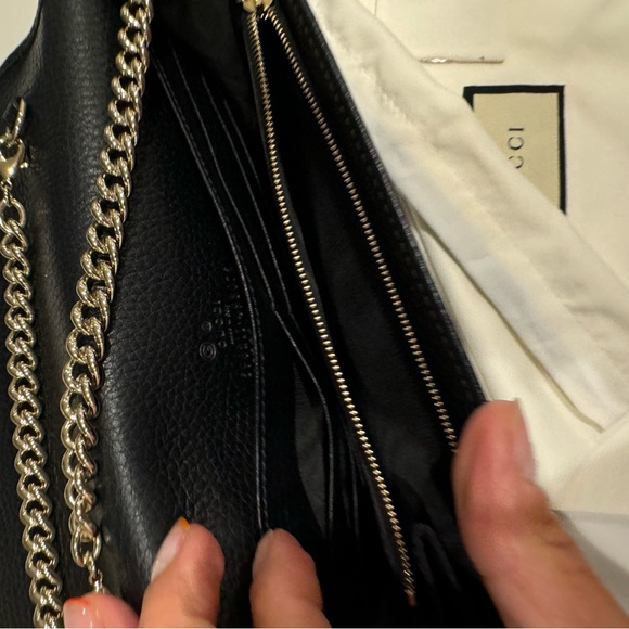 💯% AUTHENTIC GUCCI Soho wallet on Chain bag - Picture 12 of 13